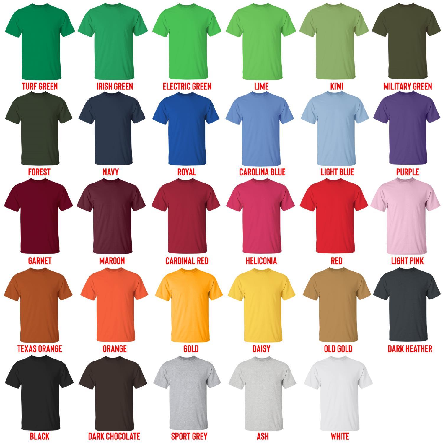 t shirt color chart - Re Zero Shop