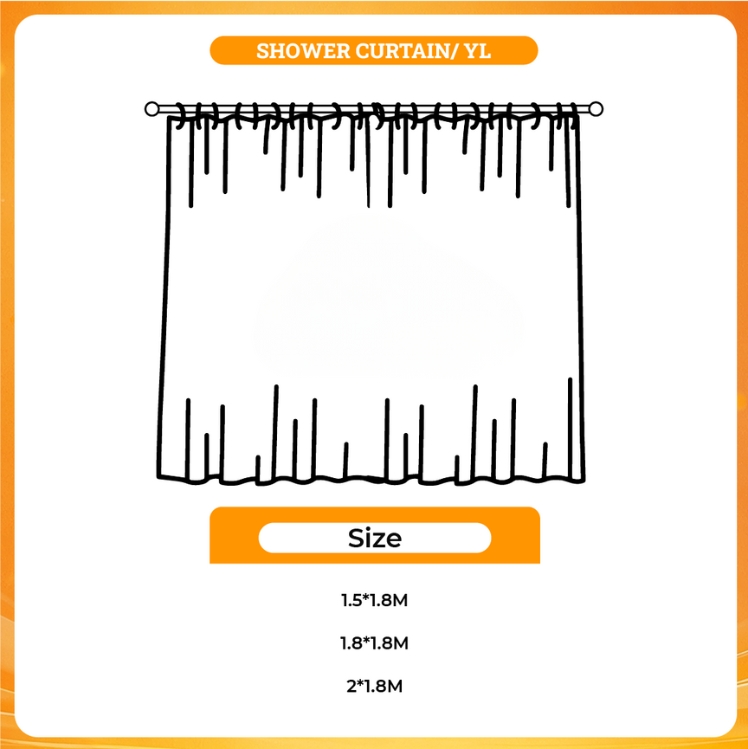 3D shower curtain - Re Zero Shop