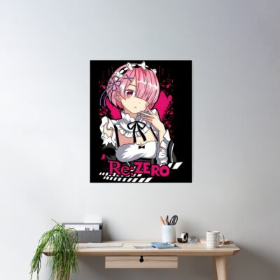 Alternative view of Re Zero Ram Poster