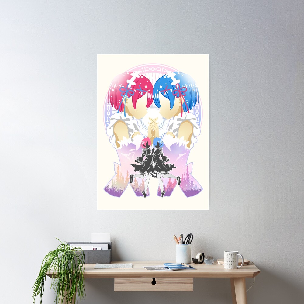 Rem Ram Re Zero Poster - Image 2