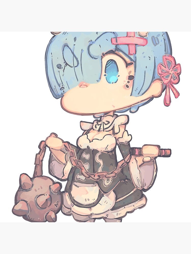 Re Zero Rem Chibi Throw Pillow - Image 2