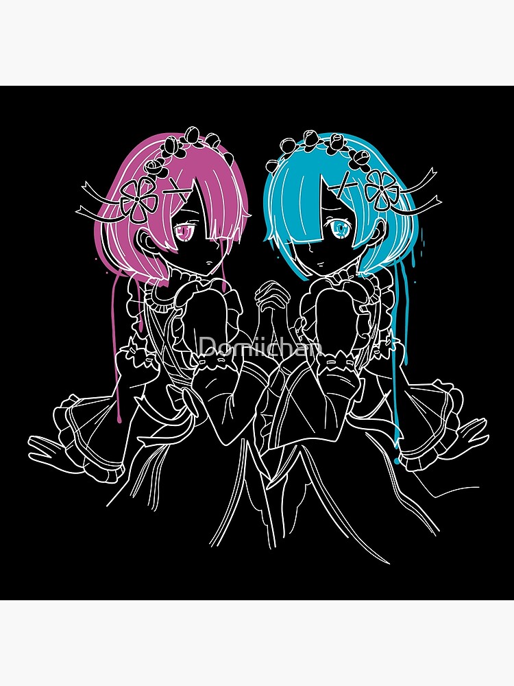 Ram Rem Re Zero Throw Pillow - Image 2