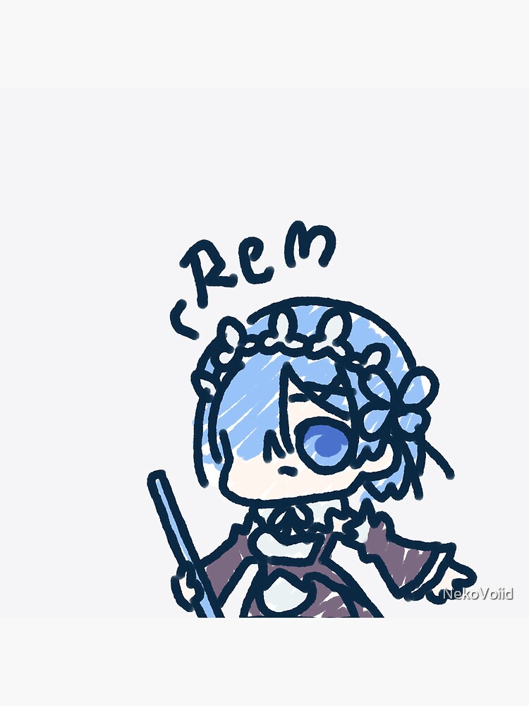 Re Zero Rem Chibi Sticker Tapestry - Image 2
