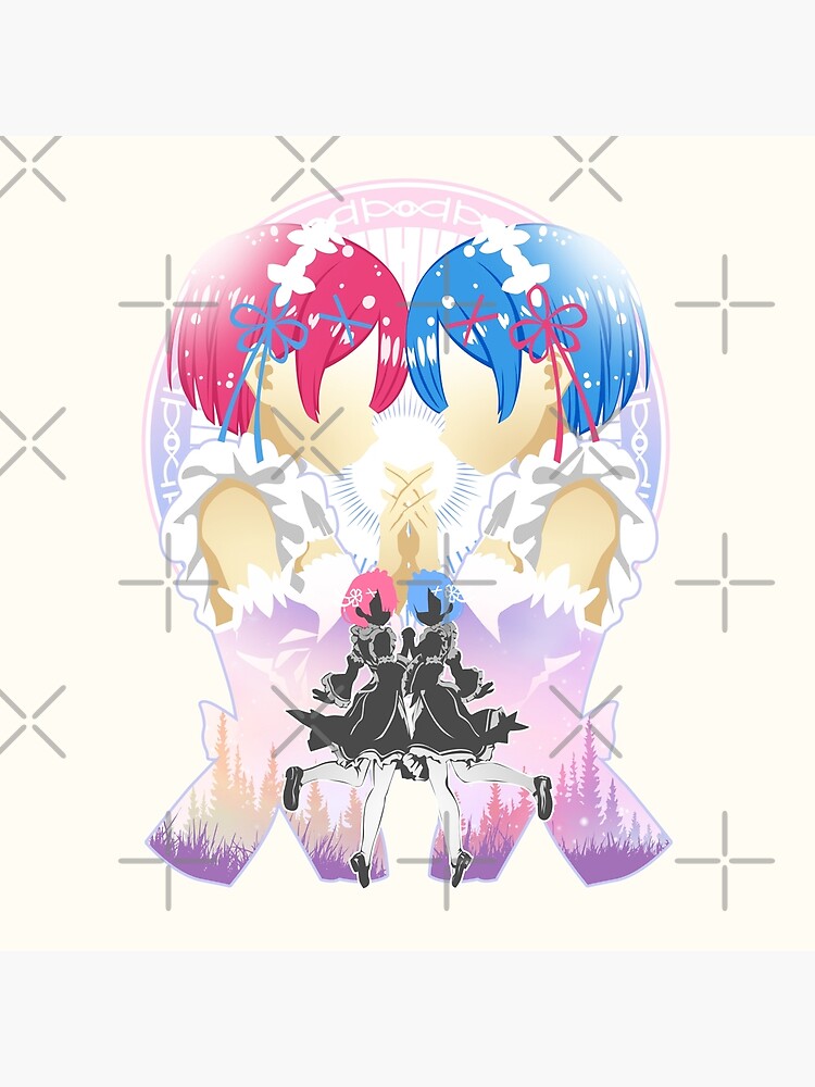 Rem Ram Re Zero Tapestry - Image 2