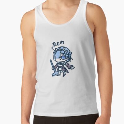 Re Zero Rem Chibi Sticker Tank Top