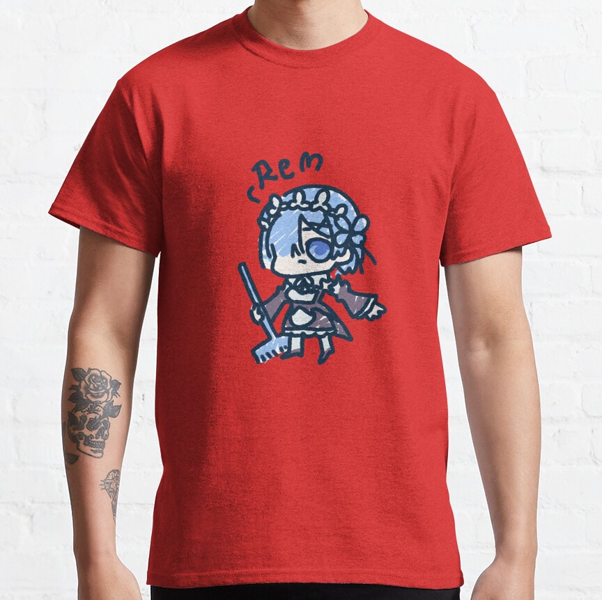 Re Zero Rem Chibi Sticker T-shirt - Image 5