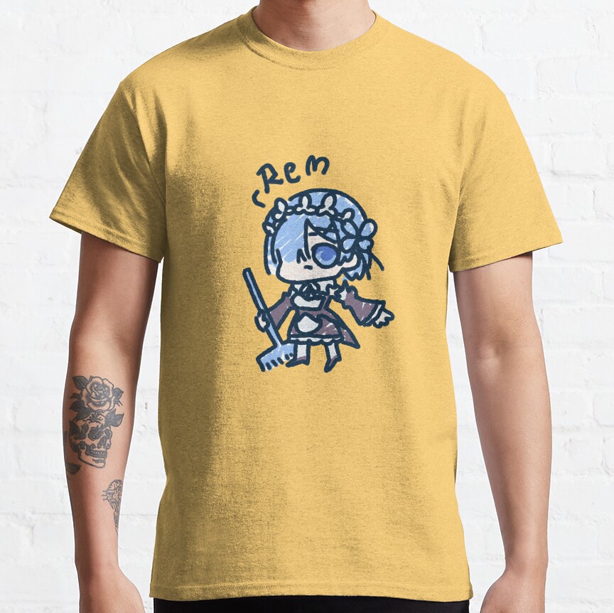 Re Zero Rem Chibi Sticker T-shirt - Image 2