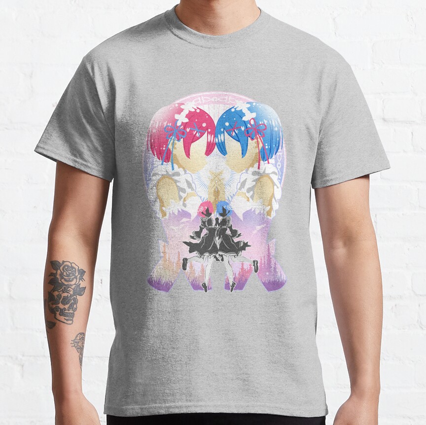 Rem Ram Re Zero T-Shirt - Image 4