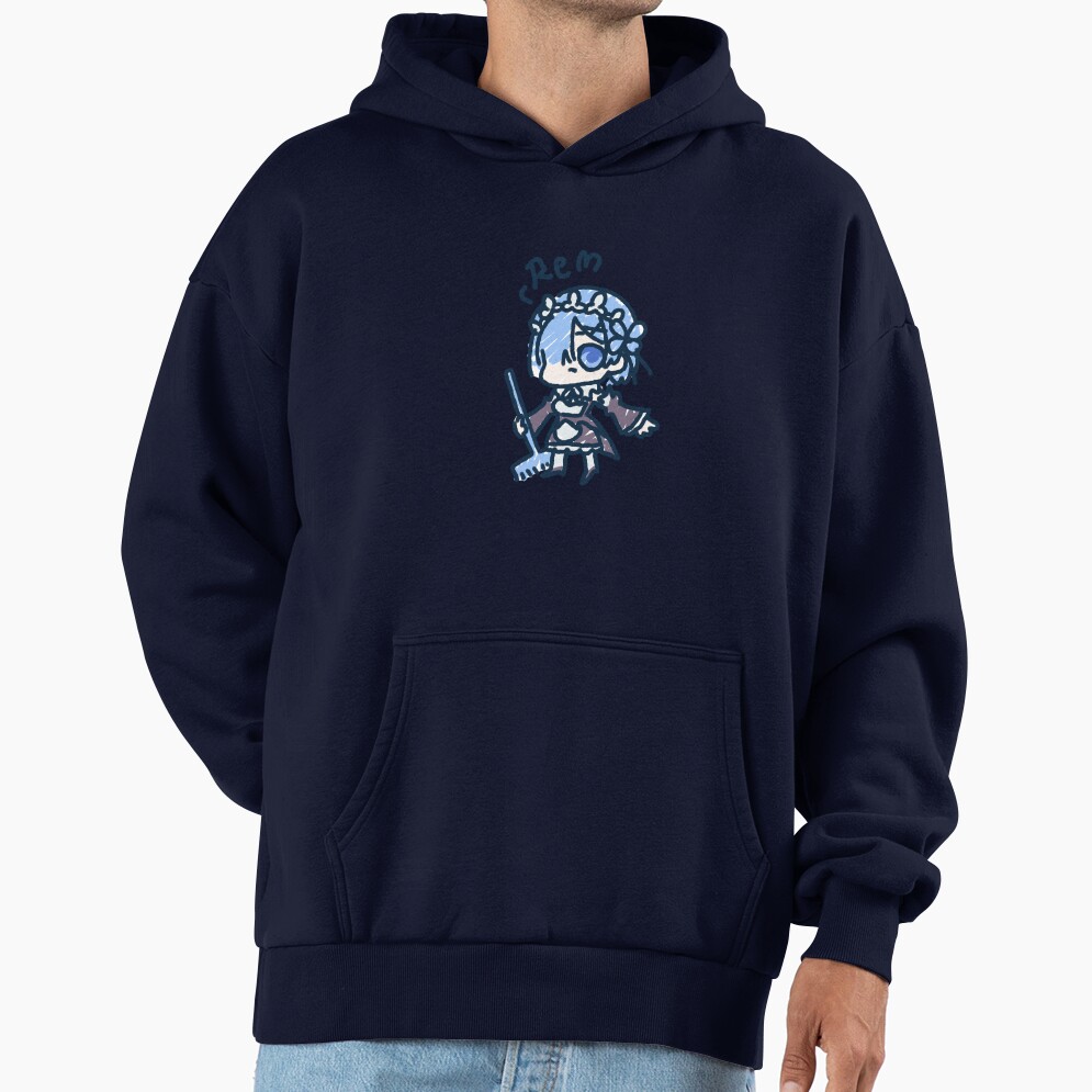 Re Zero Rem Chibi Sticker Hoodie - Image 5
