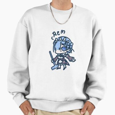 Re Zero Rem Chibi Sticker Sweatshirt