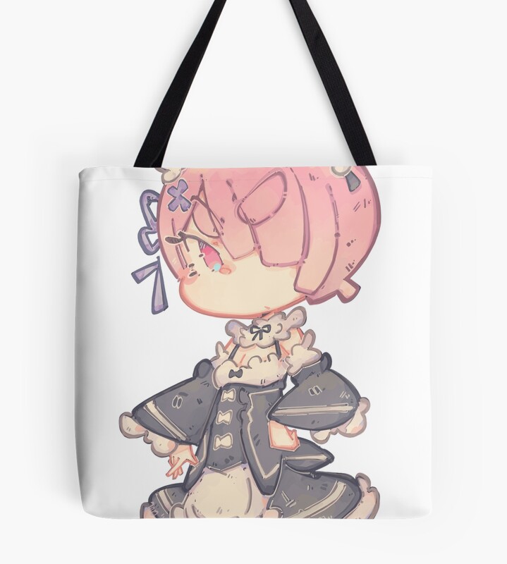 Re Zero Ram Chibi Tote Bag
