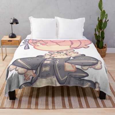 Re Zero Ram Chibi Throw Blanket