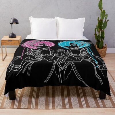 Ram Rem Re Zero Throw Blanket