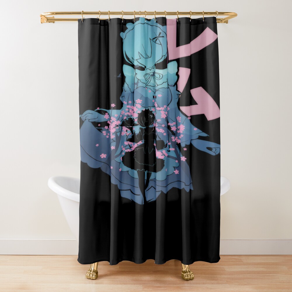 Re Zero Rem Pretty Shower Curtain