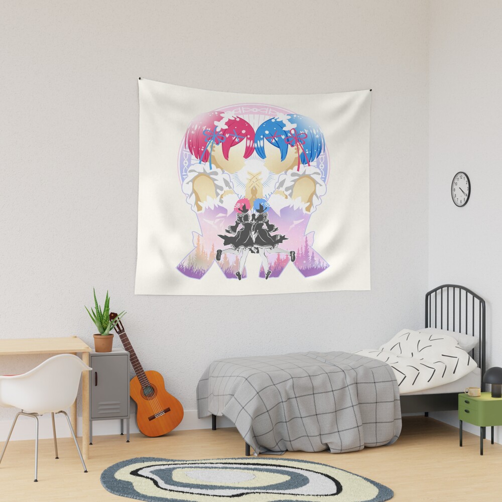 Rem Ram Re Zero Tapestry