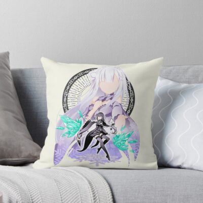Emilia Re Zero Throw Pillow